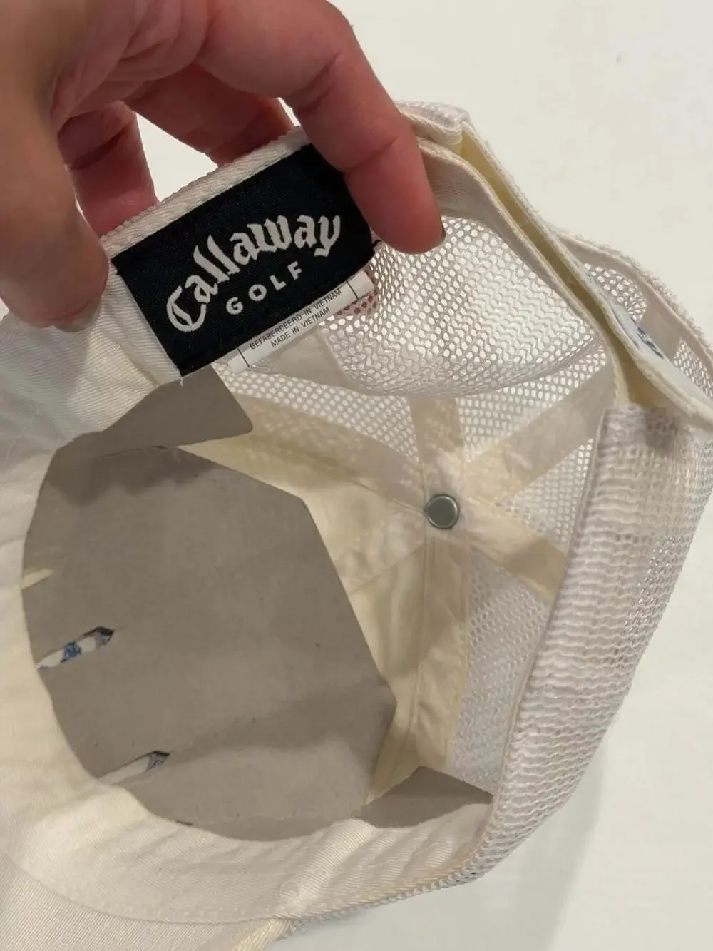 NWOT Callaway Golf Mesh Trucker Hat White Rhinestone Adjustable Cap